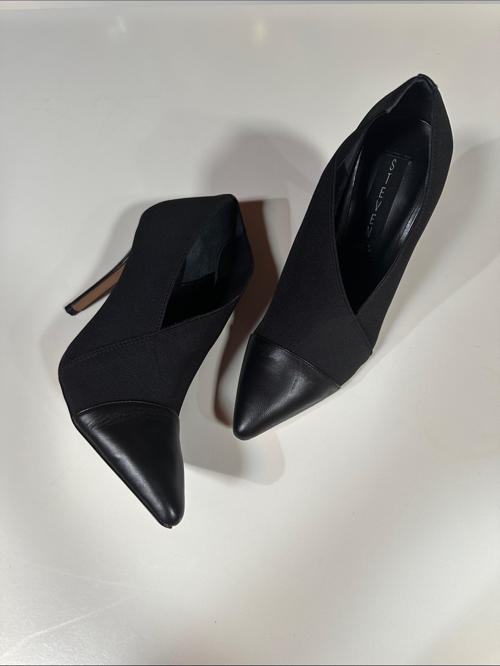 Steven Madden Black Pointed Toe Stiletto Booties